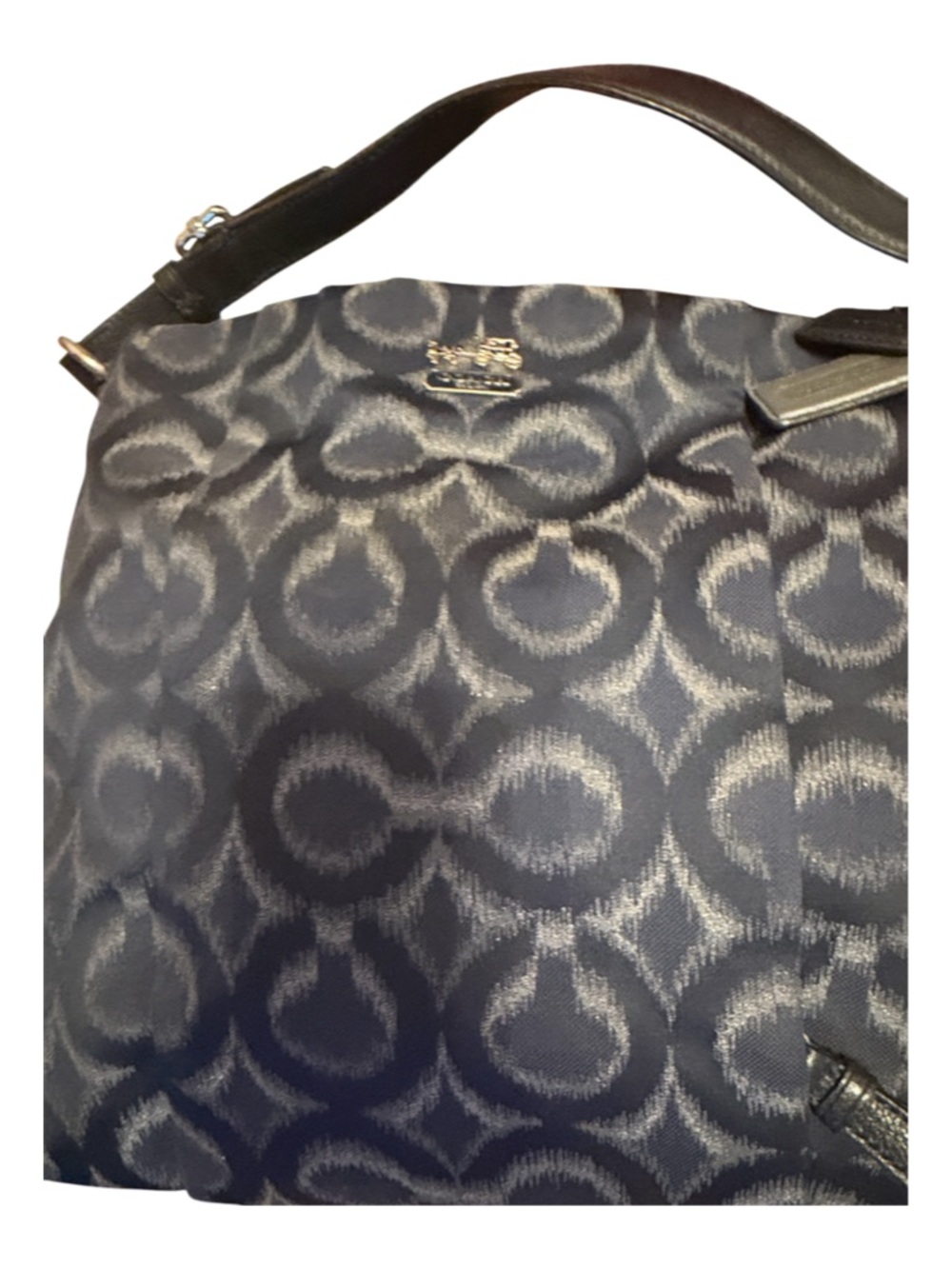 Coach Madison Isabelle Ikat Signature Shoulder Bag